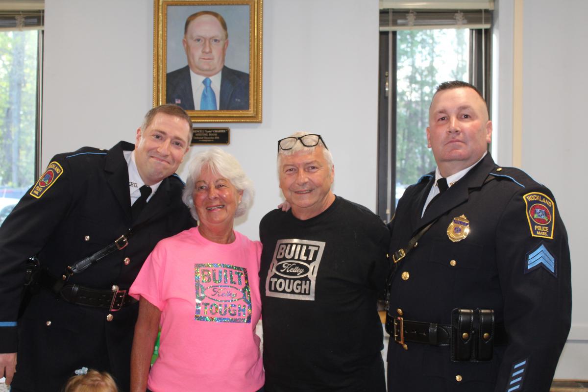 Hingham St Dunkin Donuts with Couple