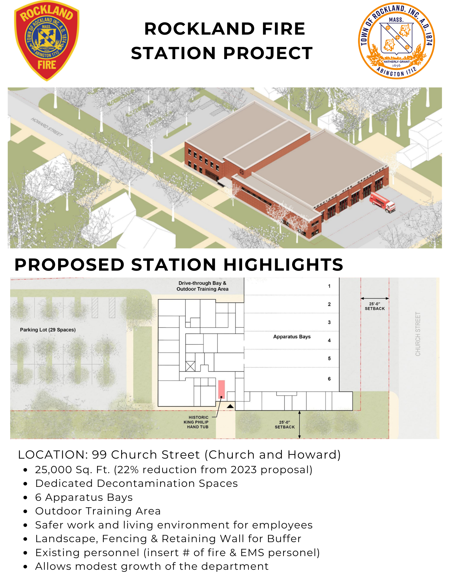 Fire Station Project - Flyer page 1