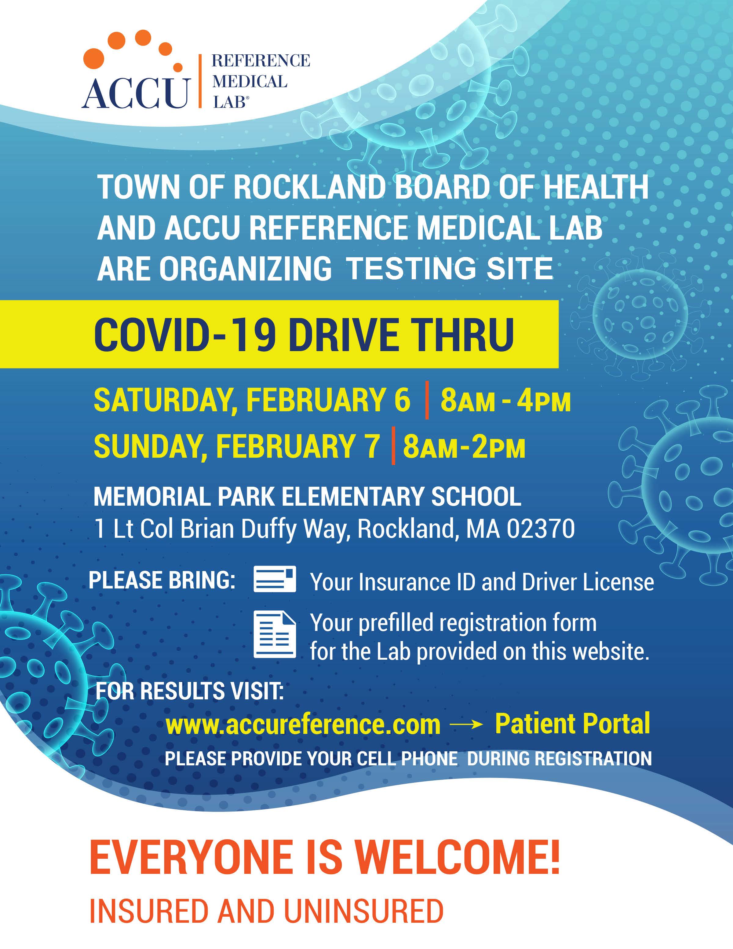 COVID Testing Flyer 2-6-21 and 2-7-21
